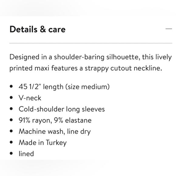 NWOT Ulla Johnson Noemi Cold Shoulder Long Sleeve Maxi Dress Size P(0) - Picture 8 of 15